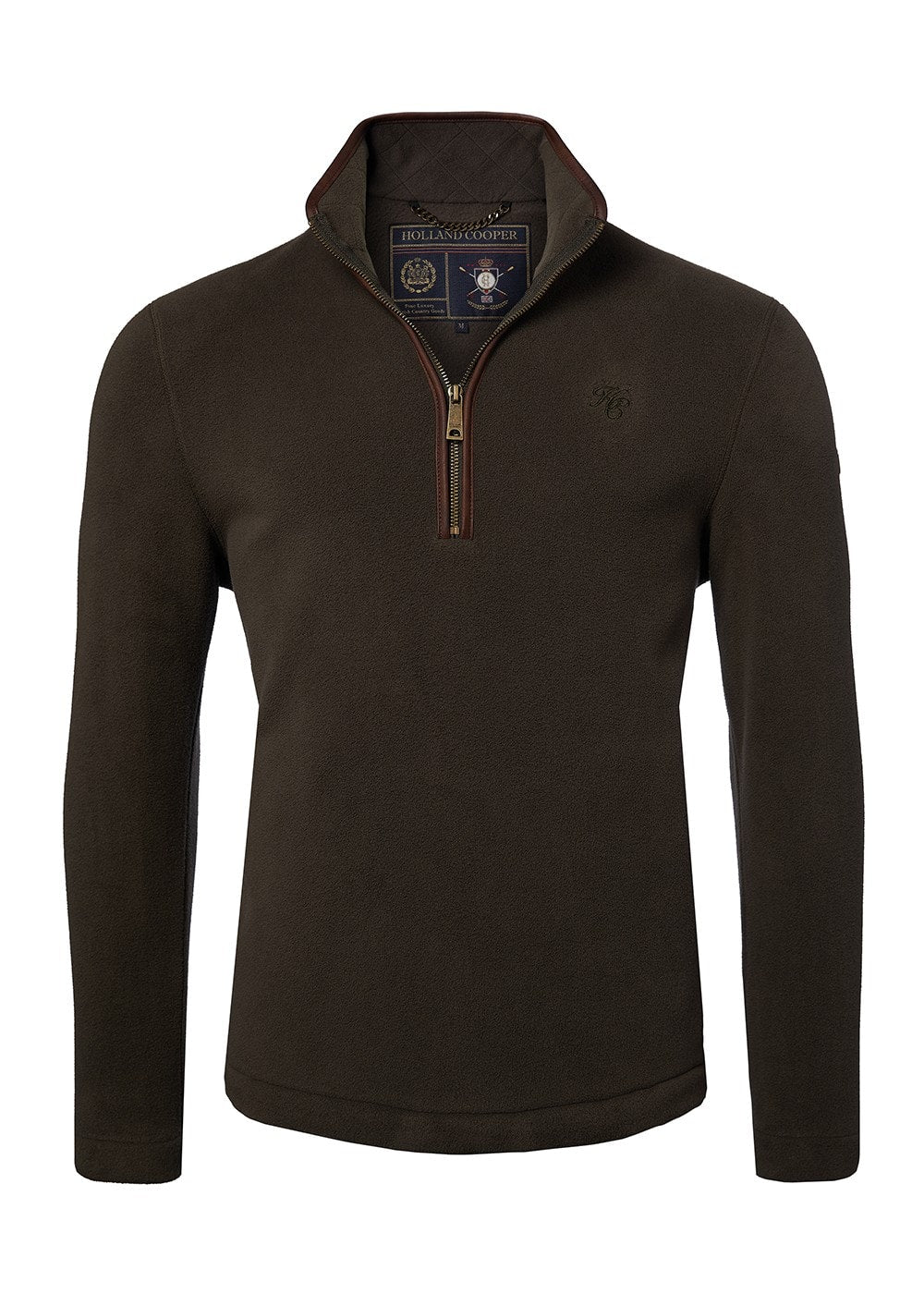 Country Fleece Quarter Zip - Khaki - 4