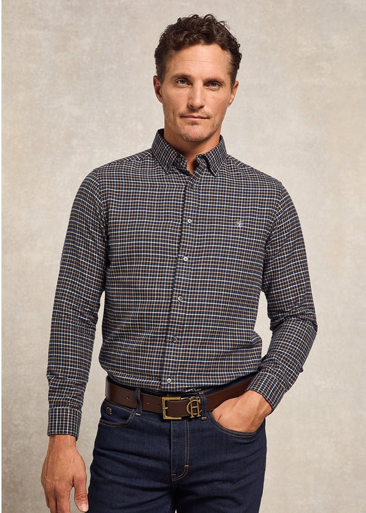 Classic Button Down Shirt - Cheltenham Navy Check - 1