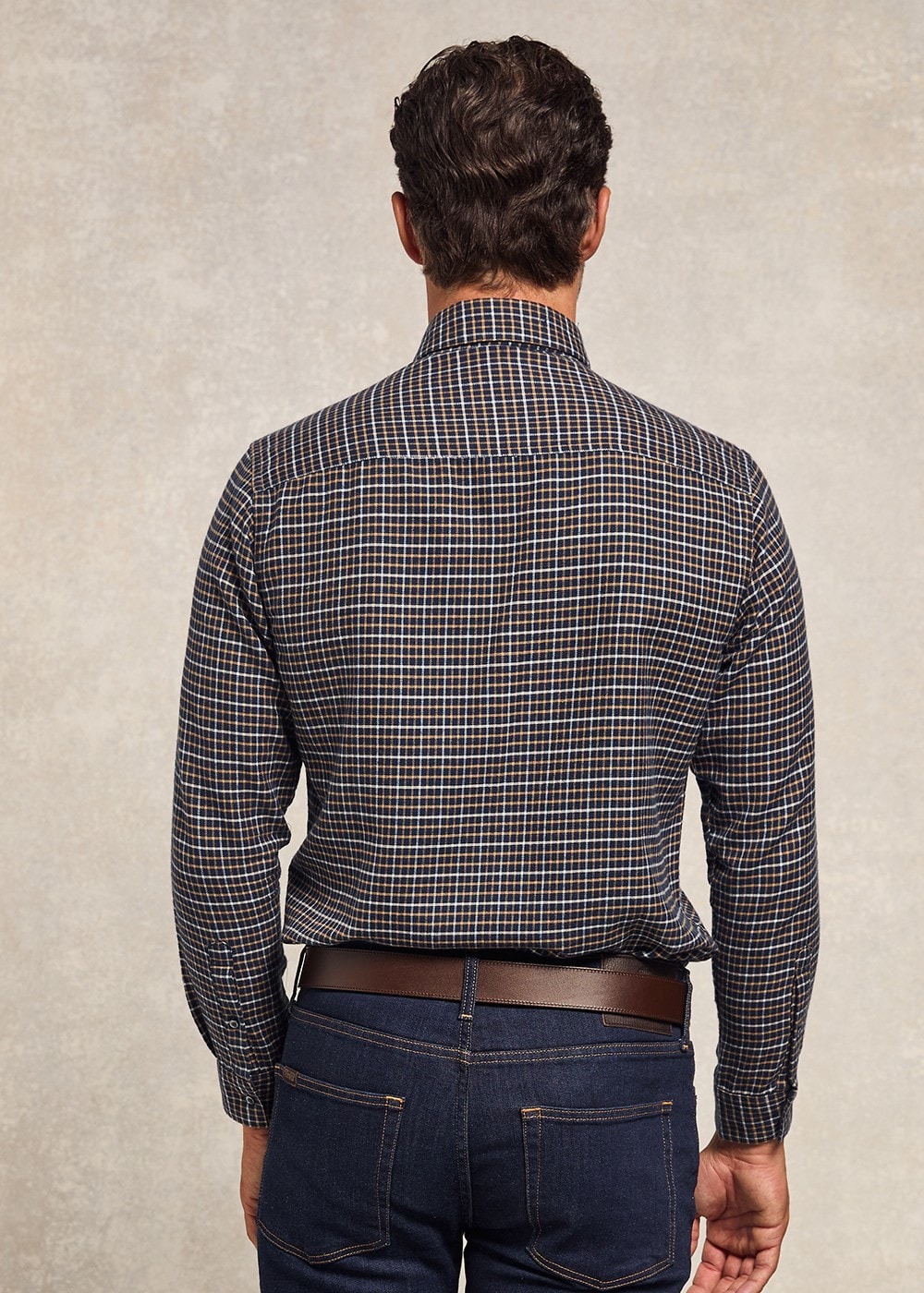 Classic Button Down Shirt - Cheltenham Navy Check - 3