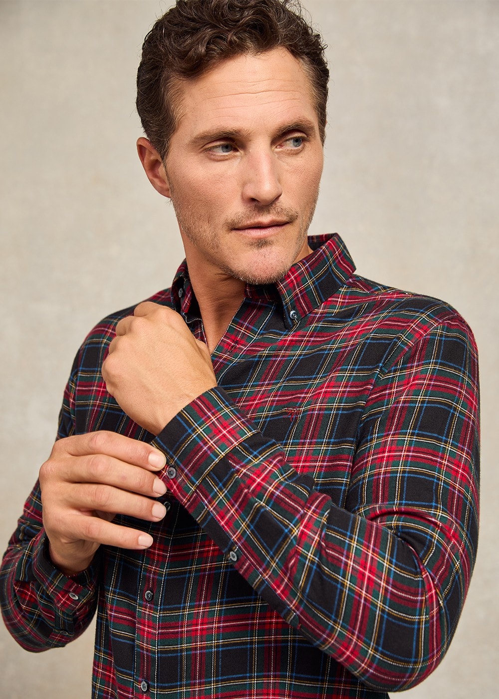 Classic Button Down Shirt - Sandringham Red - 2