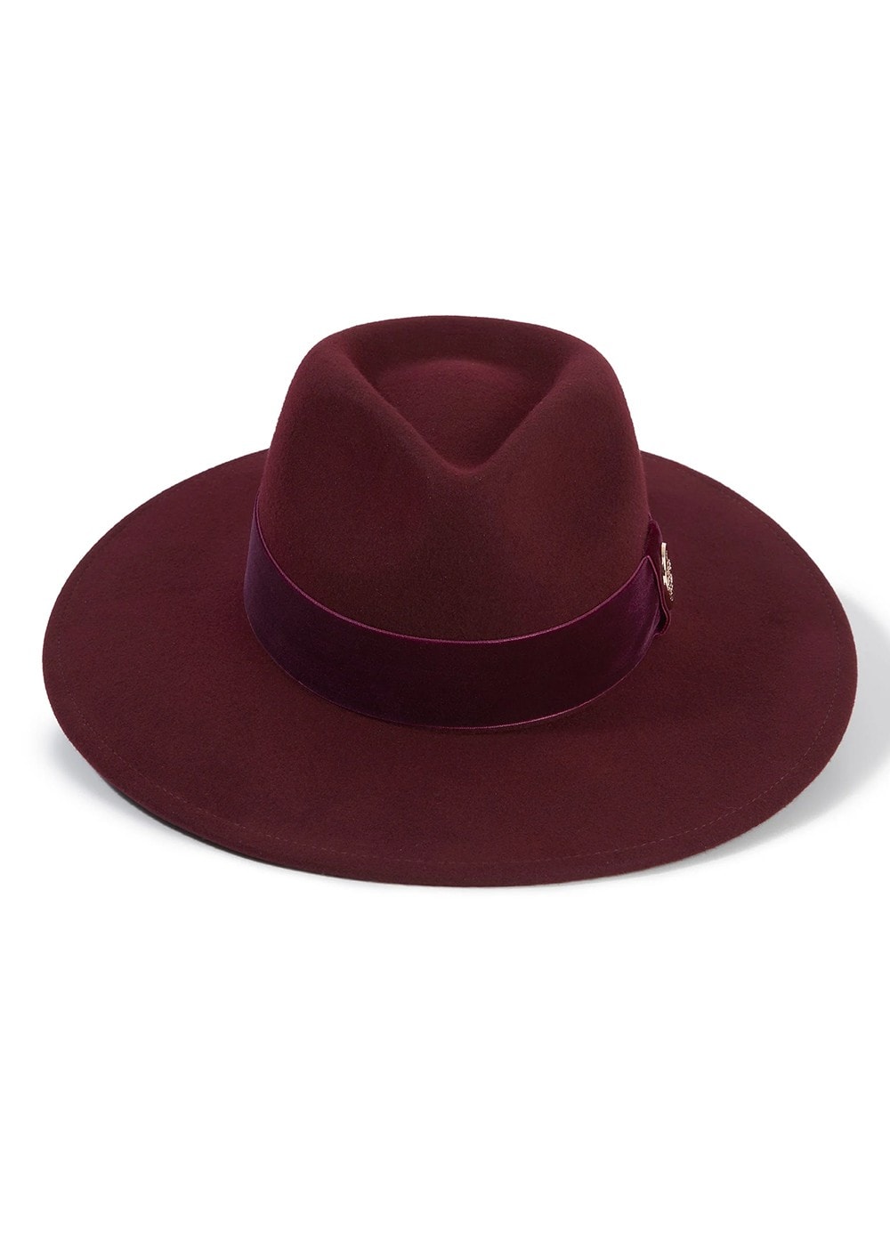 The Oxley Velvet Fedora - Plum - 3