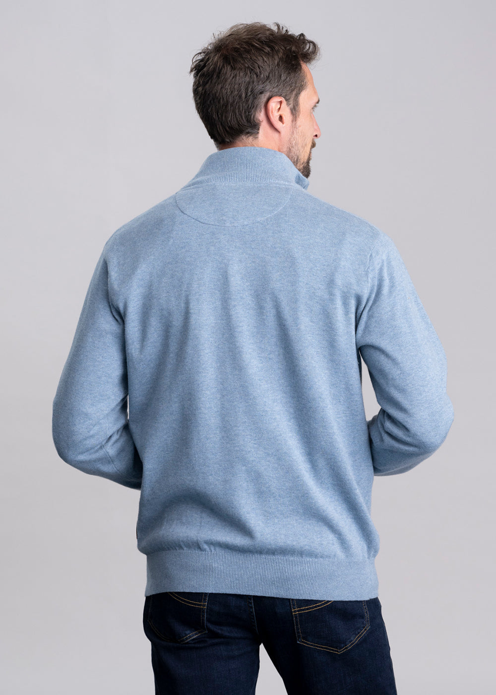 Porthmeor Pima Cotton Quarter Zip