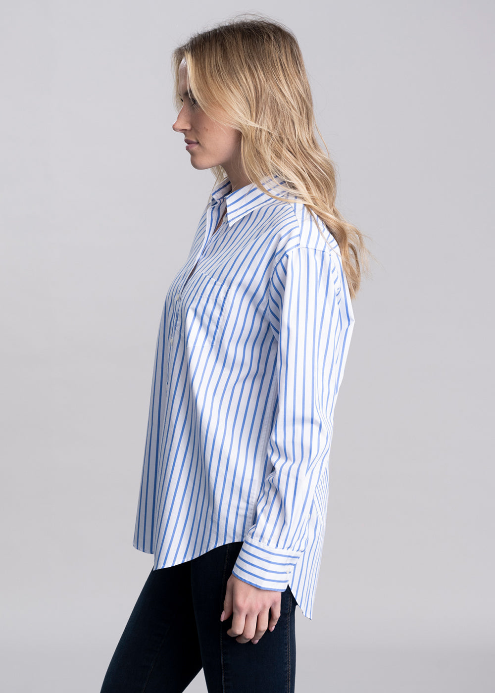 Classic Poplin Striped Shirt