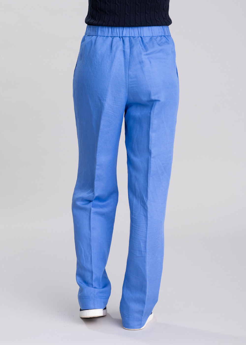 Linen Blend Pull On Trousers