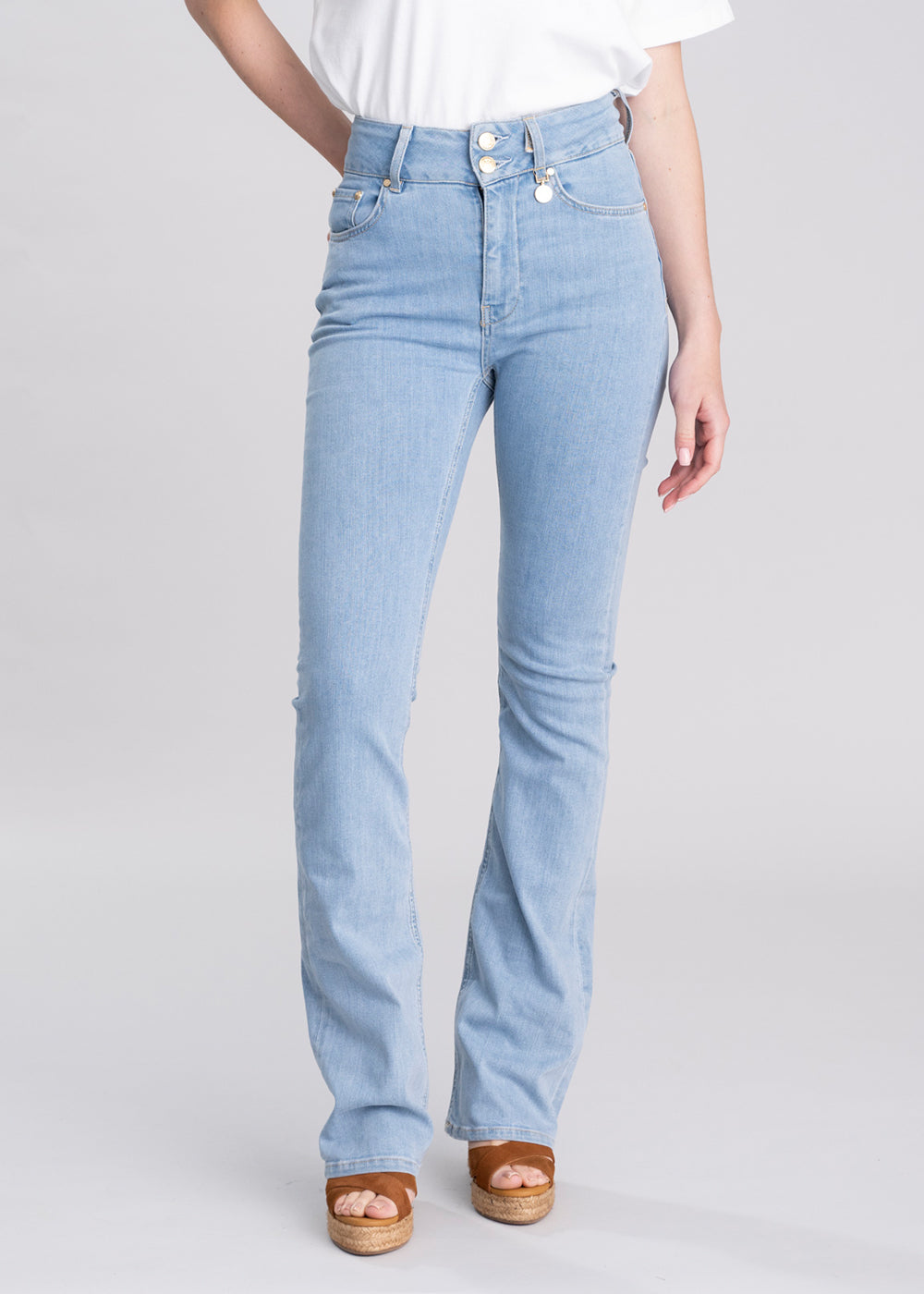 High Rise Flared Jeans