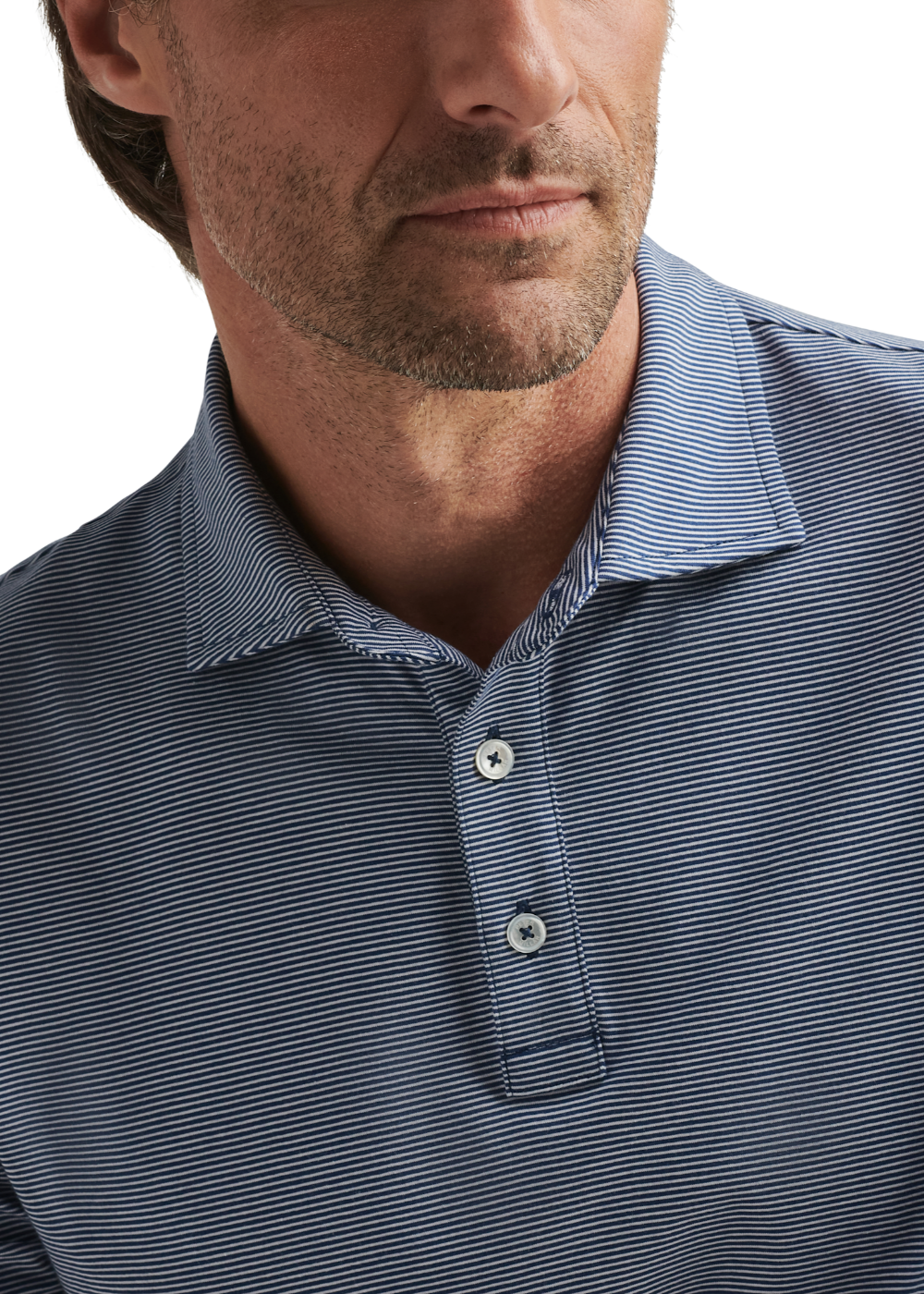 Carpenter Stripe Crown Comfort Polo Shirt